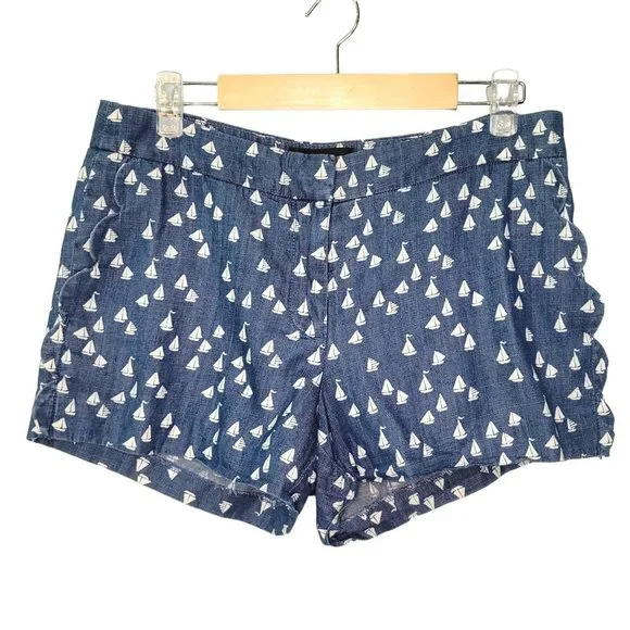 J Crew Navy Blue Sailboat Shorts - Picture 1 of 8